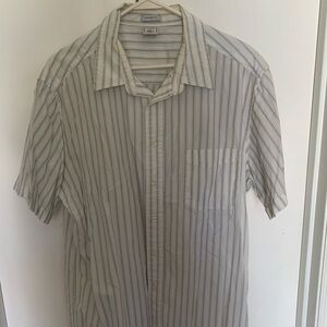 Old Navy brown pattern casual button down shirt size XL vintage fit